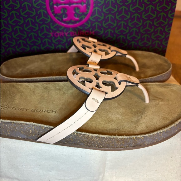 NIB Tory Burch Miller Cloud in Bright Peach - Picture 7 of 14